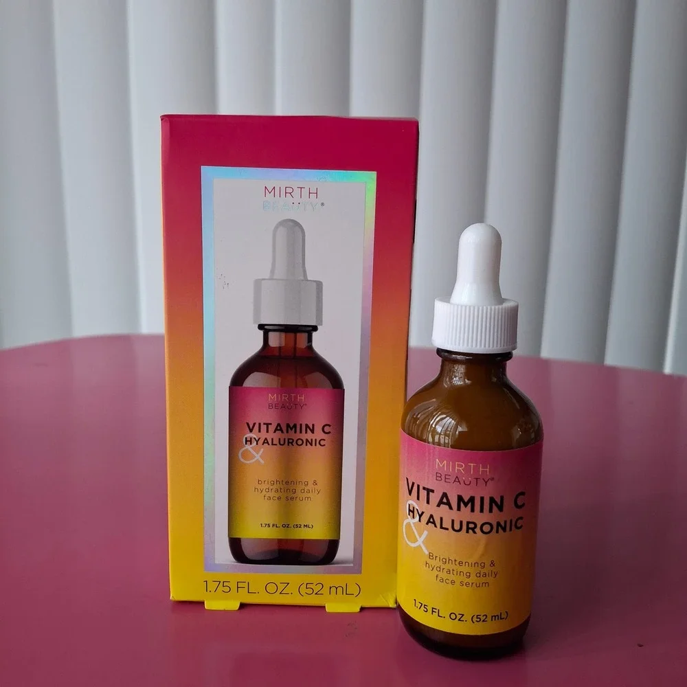 Mirth Beauty Vitamin C & Hyaluronic Acid Face Serum Brightening Hydrating 1.75oz